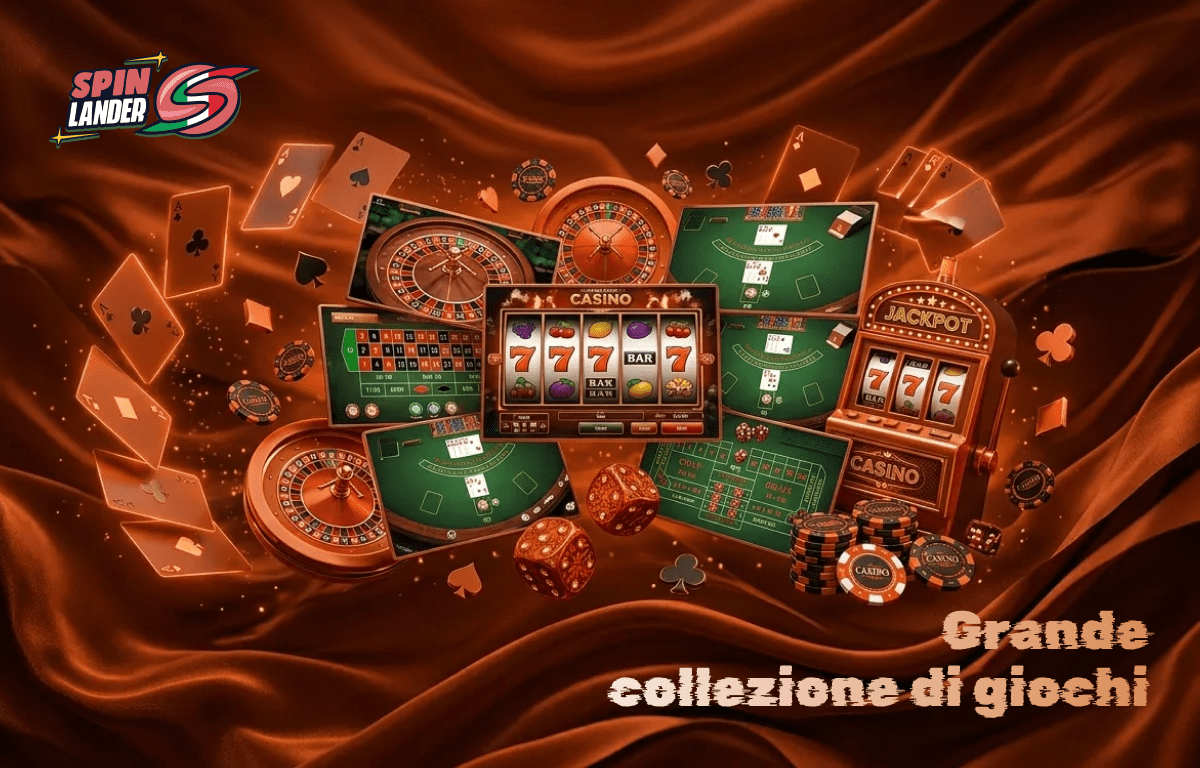 Una vasta collezione di giochi ti aspetta al Casinò Spinlander